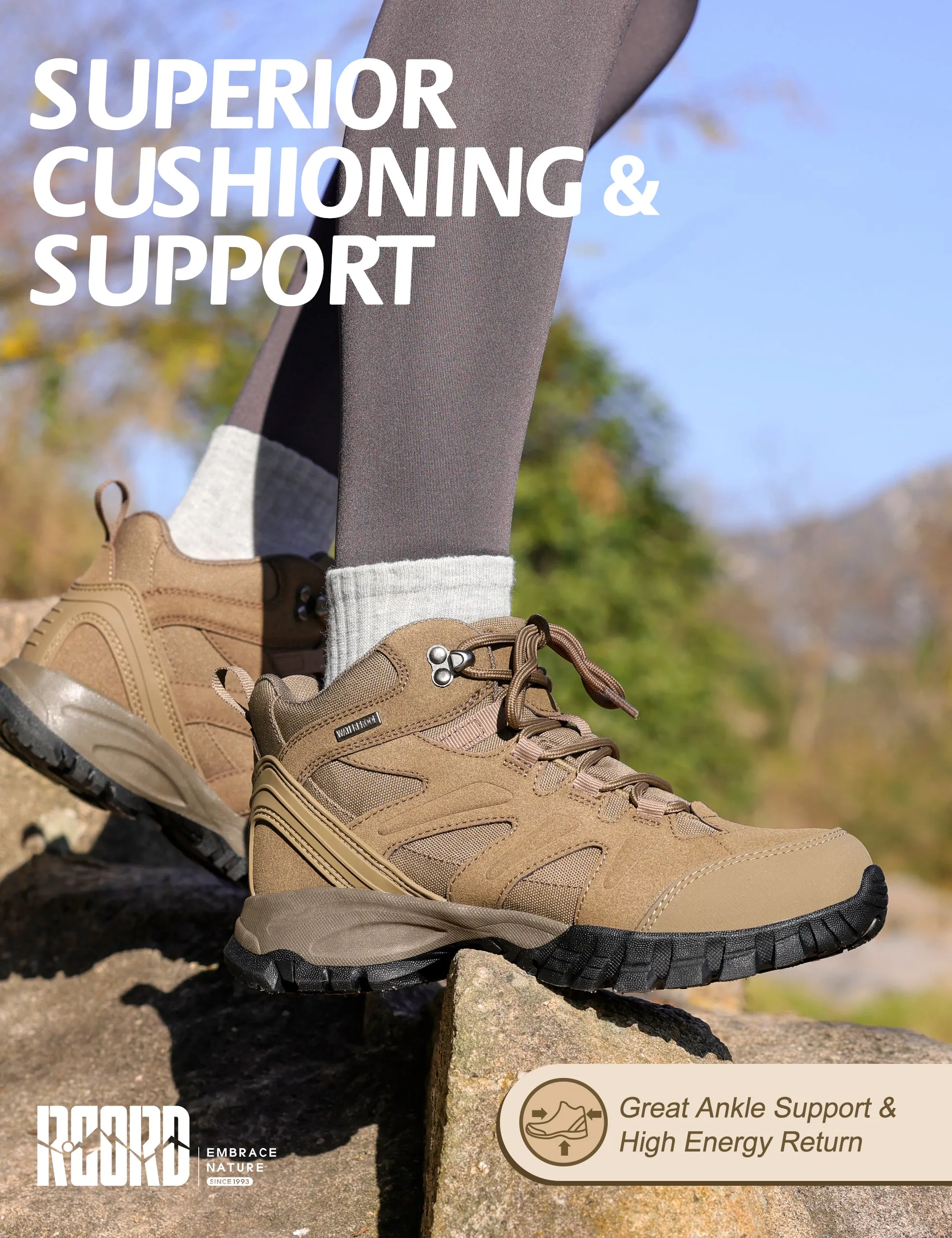 R CORD Womens Hiking Boots