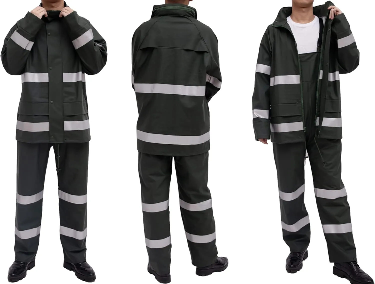 Rain Suits for Men Waterproof Rain Jacket Coat Pants Heavy Duty Women Fishing Rain Gear Workwear