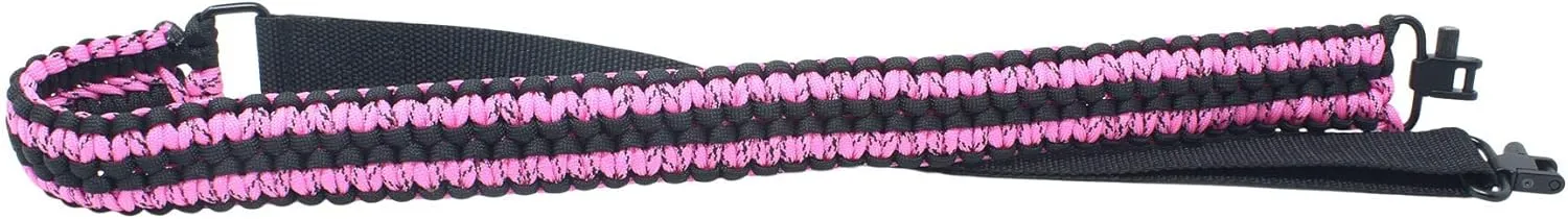 Realtree Paracord Traditional 2 Points Gun Sling 550 Adjustable w/Swivels and Adapter. Officially Licensed Outdoor Sling. Perfect for Hunting and Survival Use. Super