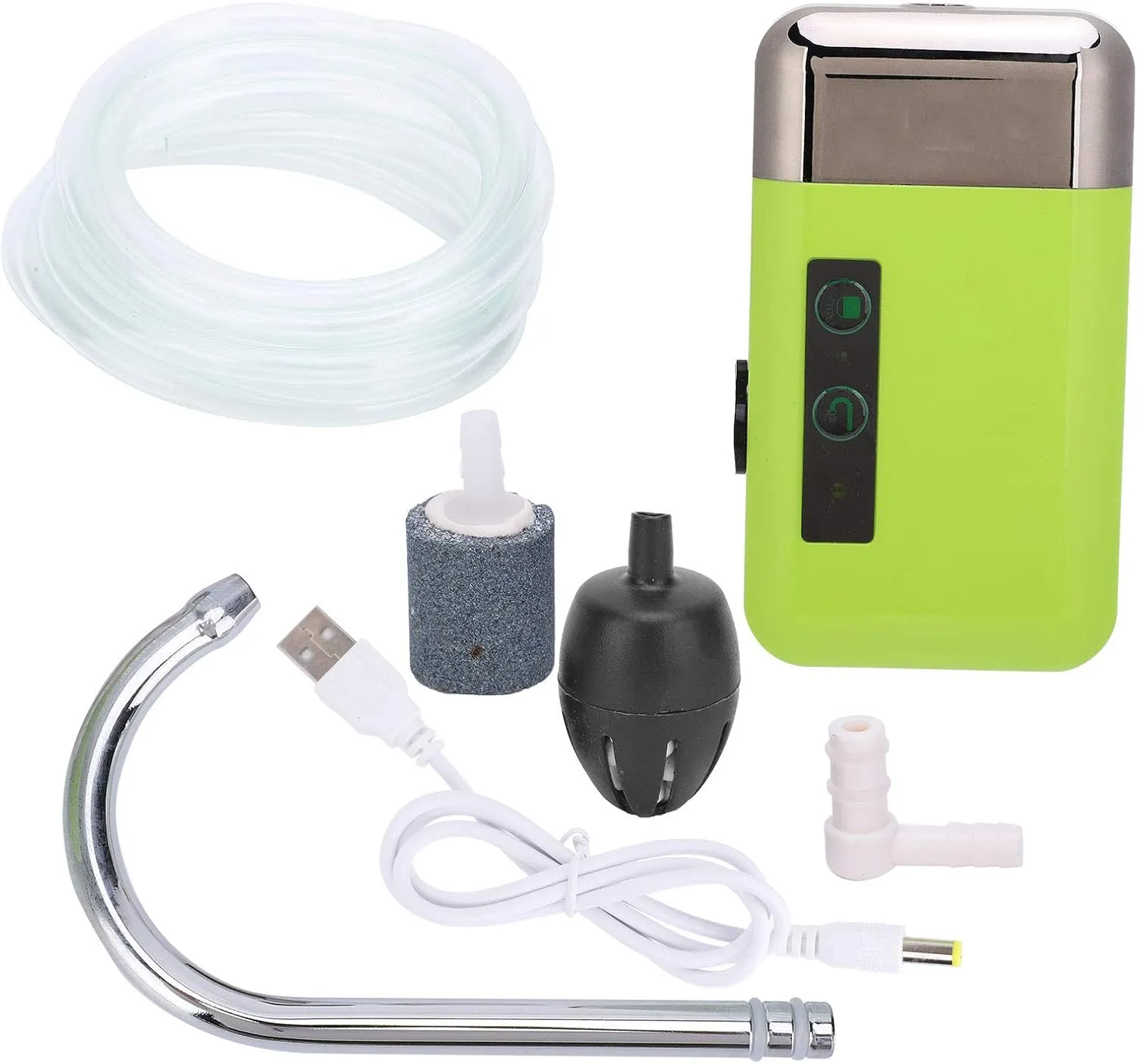Rechargeable Fish Aerator Pump, Sensing Water Pumping for Outdoor Fishing Hands Washing, 3 Modes with LED Light, 28132-210A Fishing Tools And Accessories