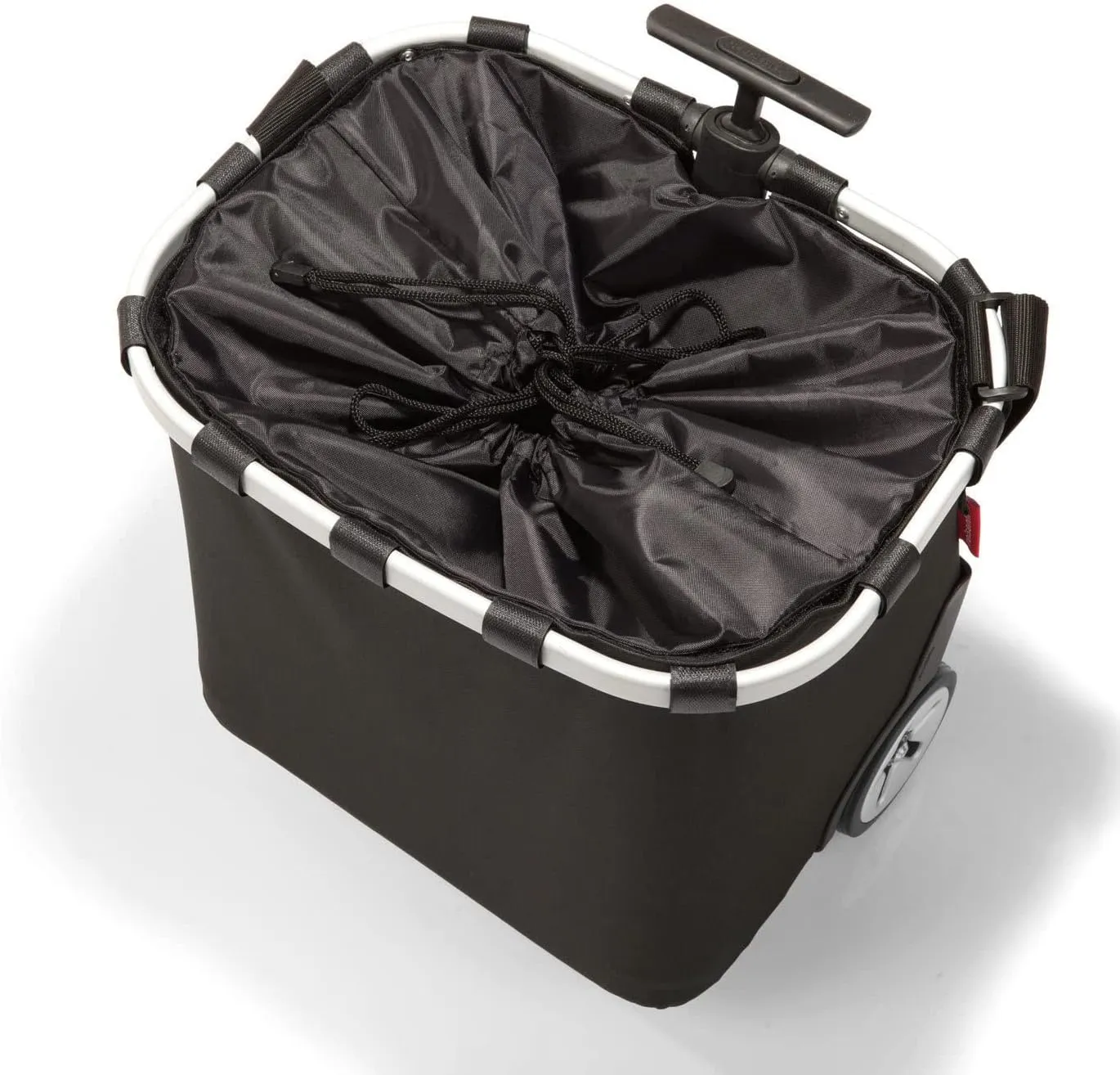reisenthel carrycruiser Black - Portable Shopping Trolley with Sturdy Aluminum Frame, Shoulder Strap and Removable mesh Inner Bag - Water-Repellent