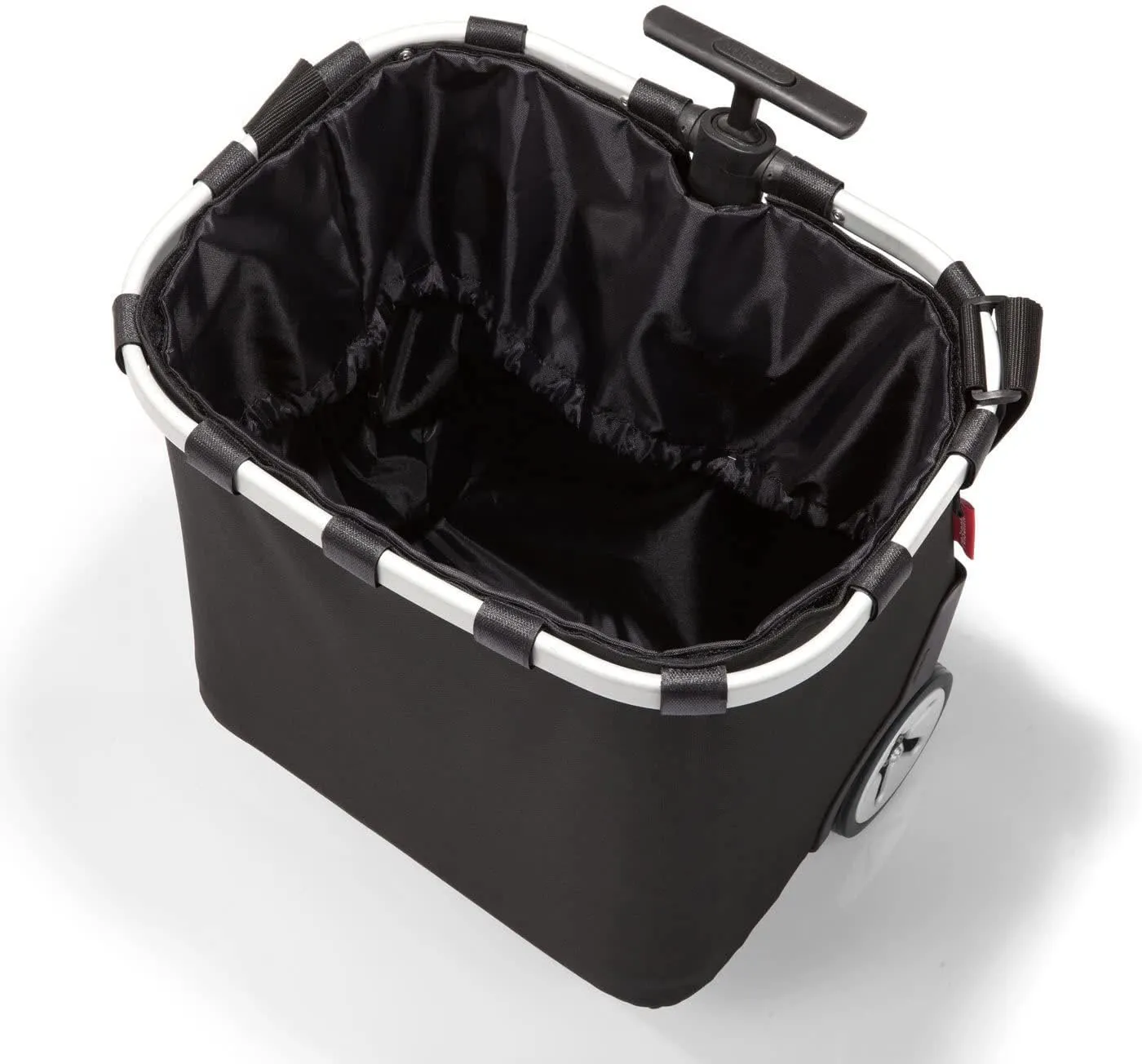 reisenthel carrycruiser Black - Portable Shopping Trolley with Sturdy Aluminum Frame, Shoulder Strap and Removable mesh Inner Bag - Water-Repellent
