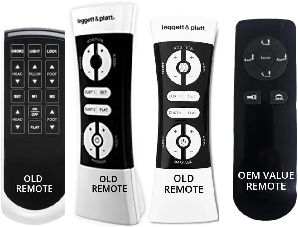 Replacement Remote for Leggett & Platt Scape 1.0, 500 Series, or Prodigy 2.0 (New Value Version) - Adjustable Bed Remote Control