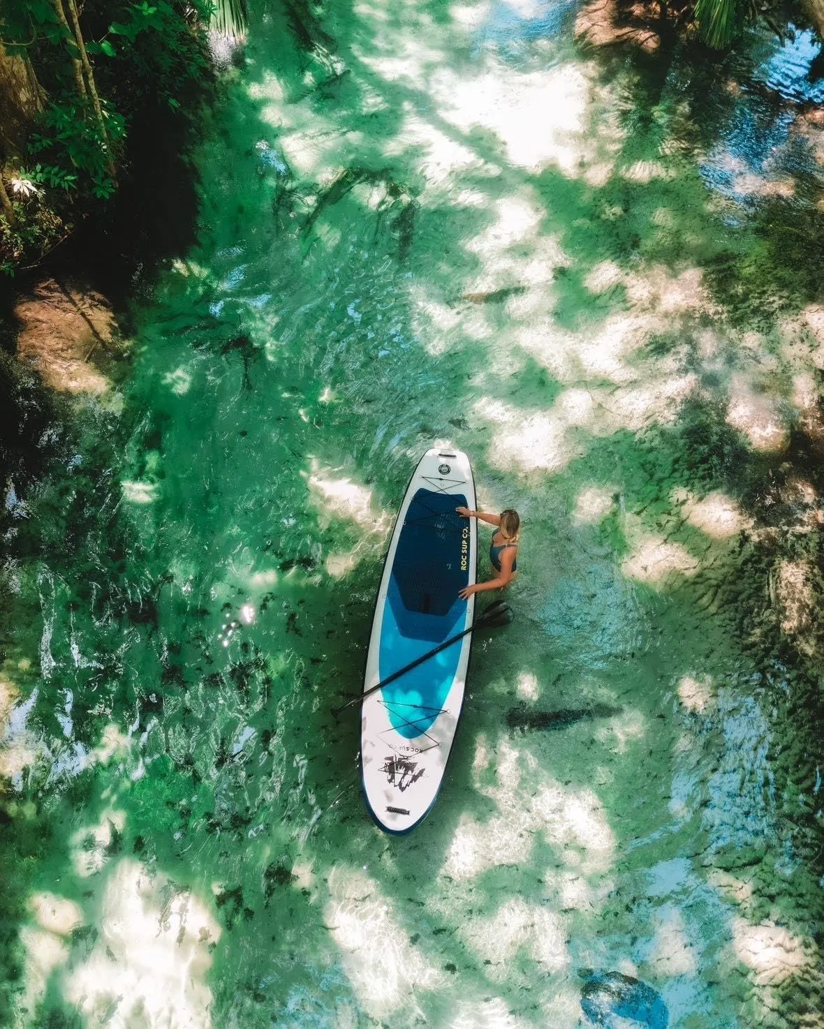 Roc Inflatable Stand Up Paddle Boards 10 ft 6 in with Premium SUP Paddle Board Accessories, Wide Stable Design, Non-Slip Comfort Deck for Youth & Adults