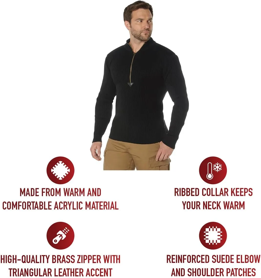 Rothco 1/4 Zip Acrylic Commando Sweater