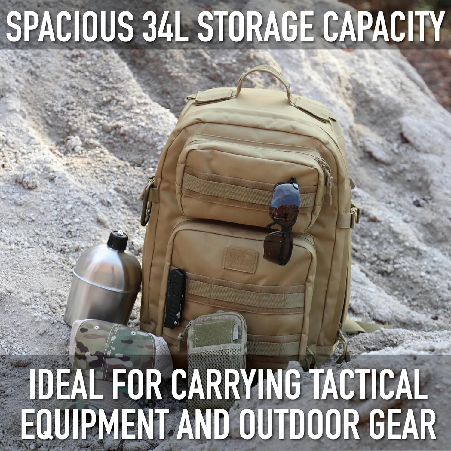 Rothco 22970: Midnight Camo Fast Mover Tactical Backpack