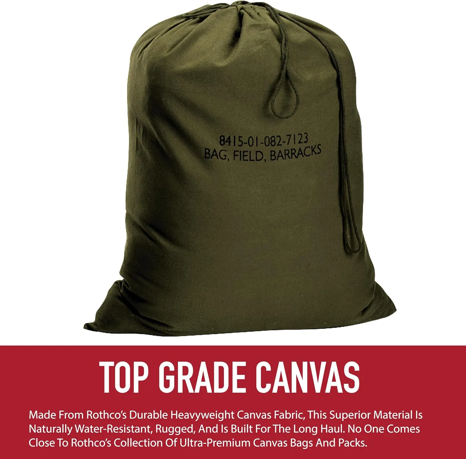 Rothco 26710: Canvas Barracks Bag