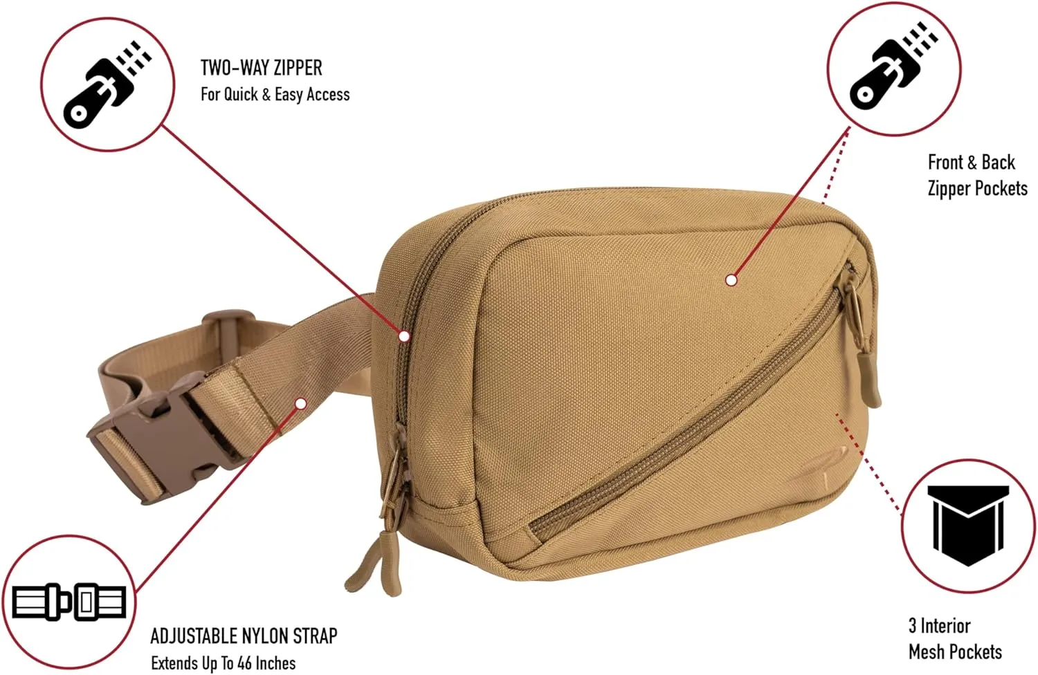 Rothco 26981: Crossbody Day Bag