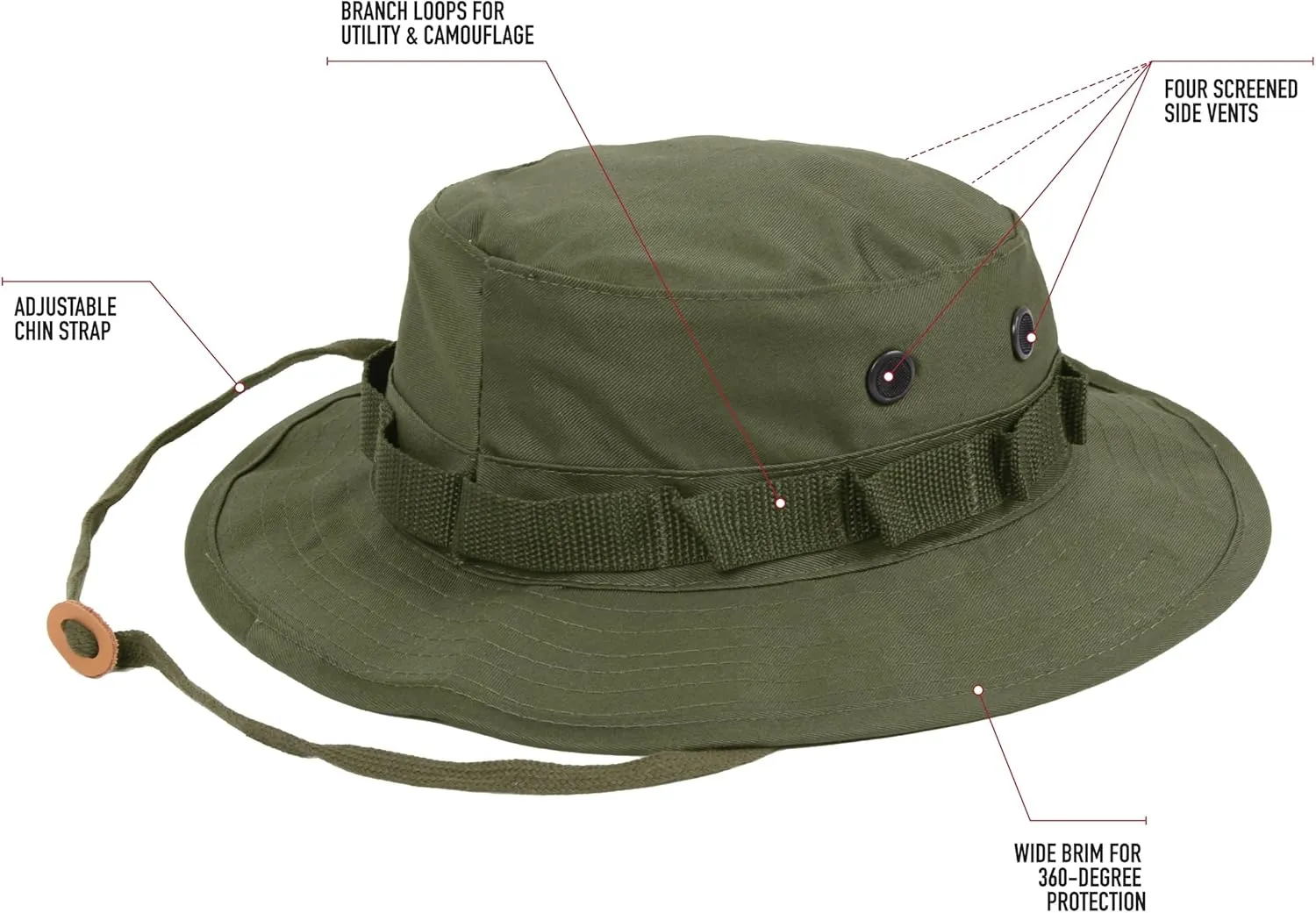 Rothco Boonie Hat - Ultimate Sun Defense for Outdoor Adventures