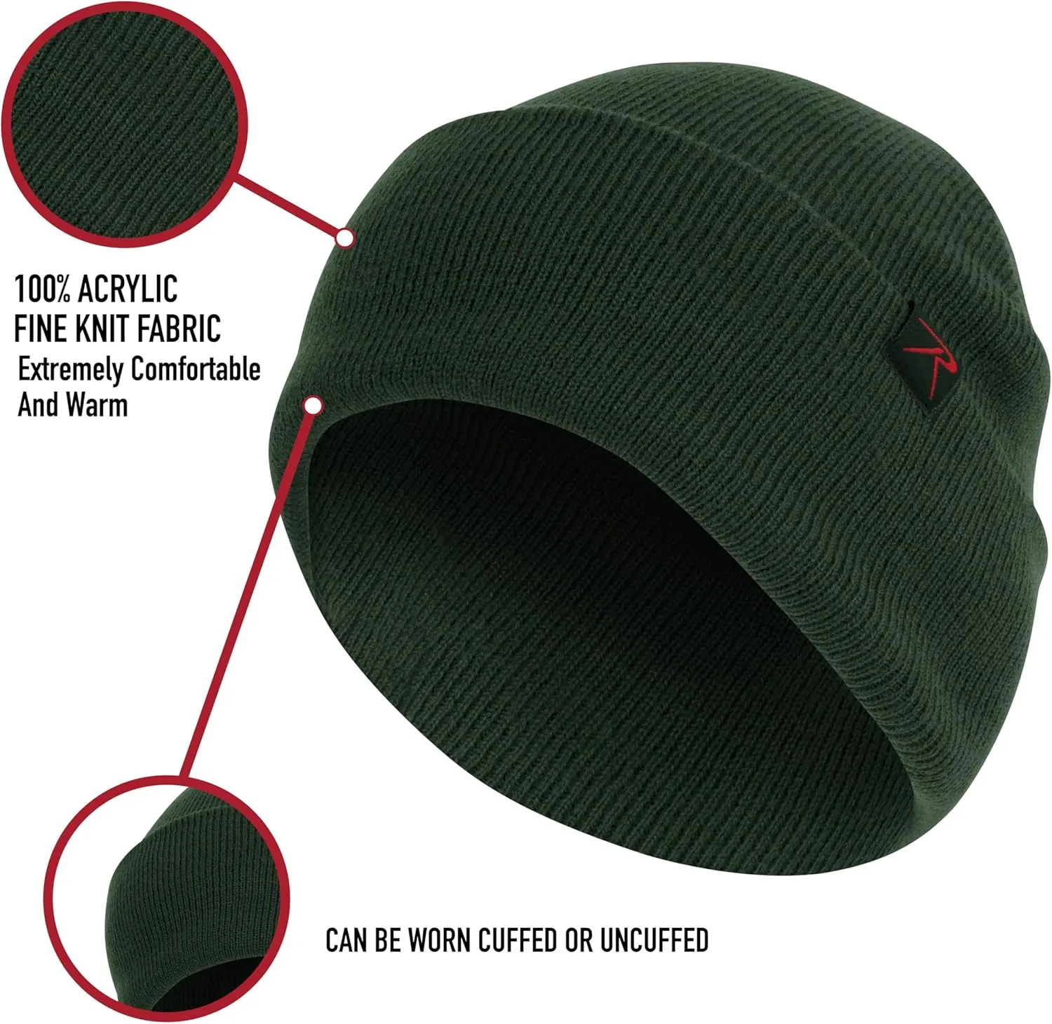 Rothco Deluxe Fine Knit Watch Cap