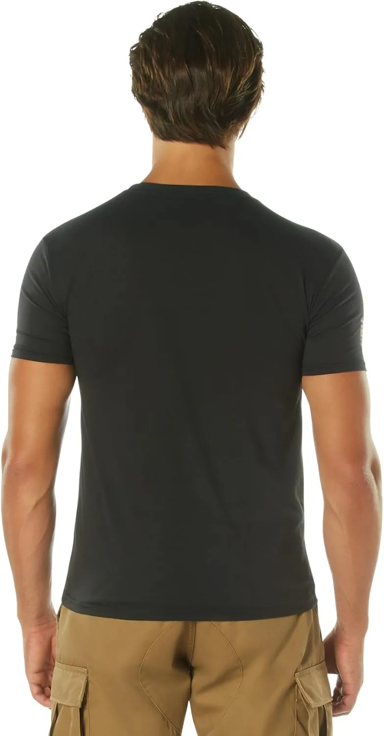Rothco Distressed US Flag Athletic Fit T-Shirt - Comfort Short Sleeve Graphic Tee