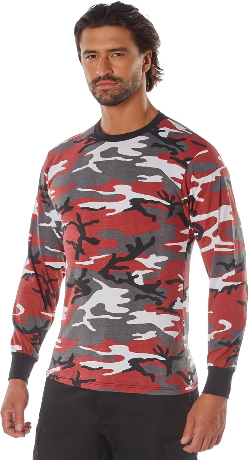 Rothco Mens Long Sleeve Color Camo T-Shirt
