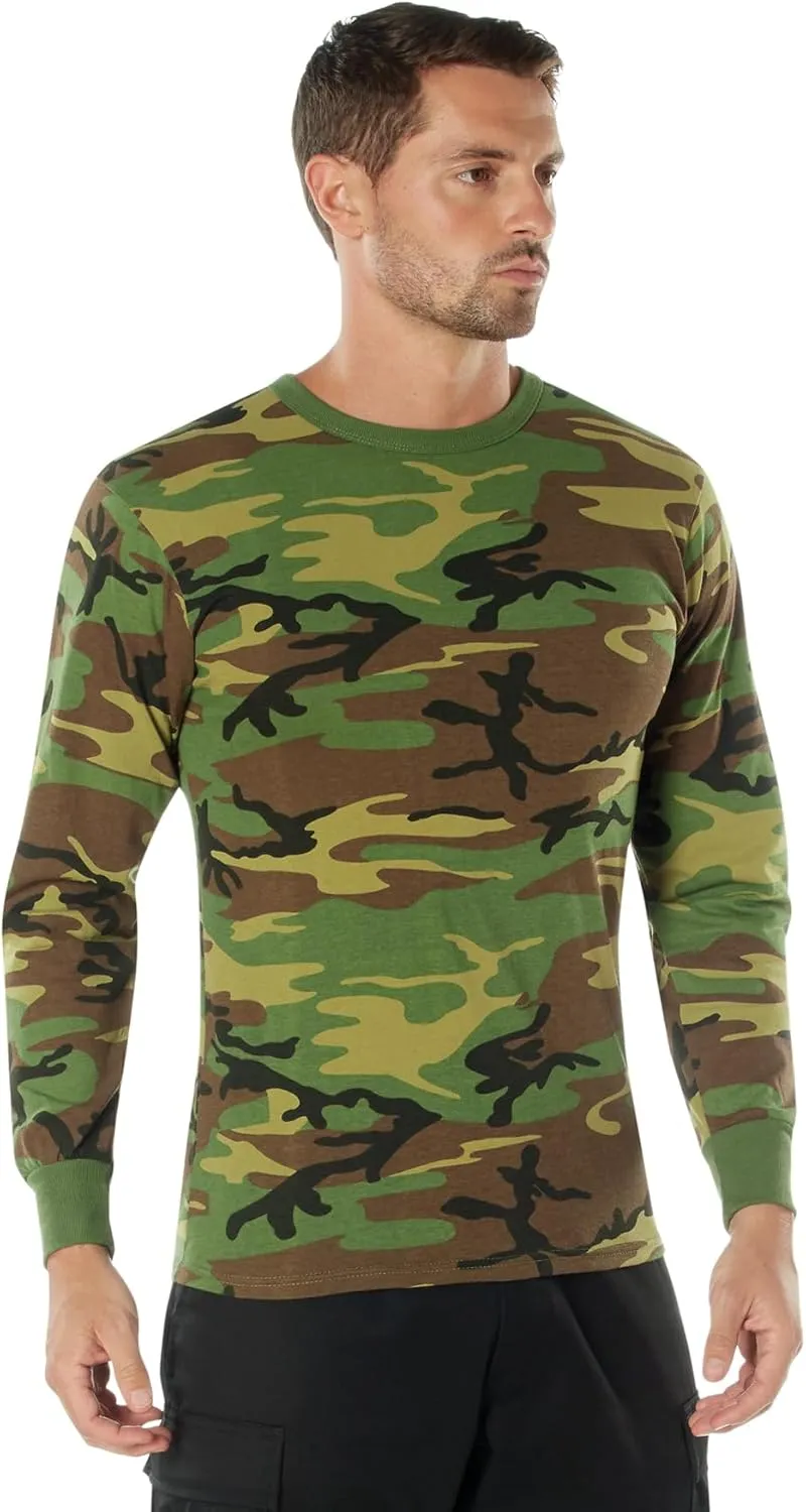 Rothco Mens Long Sleeve Color Camo T-Shirt