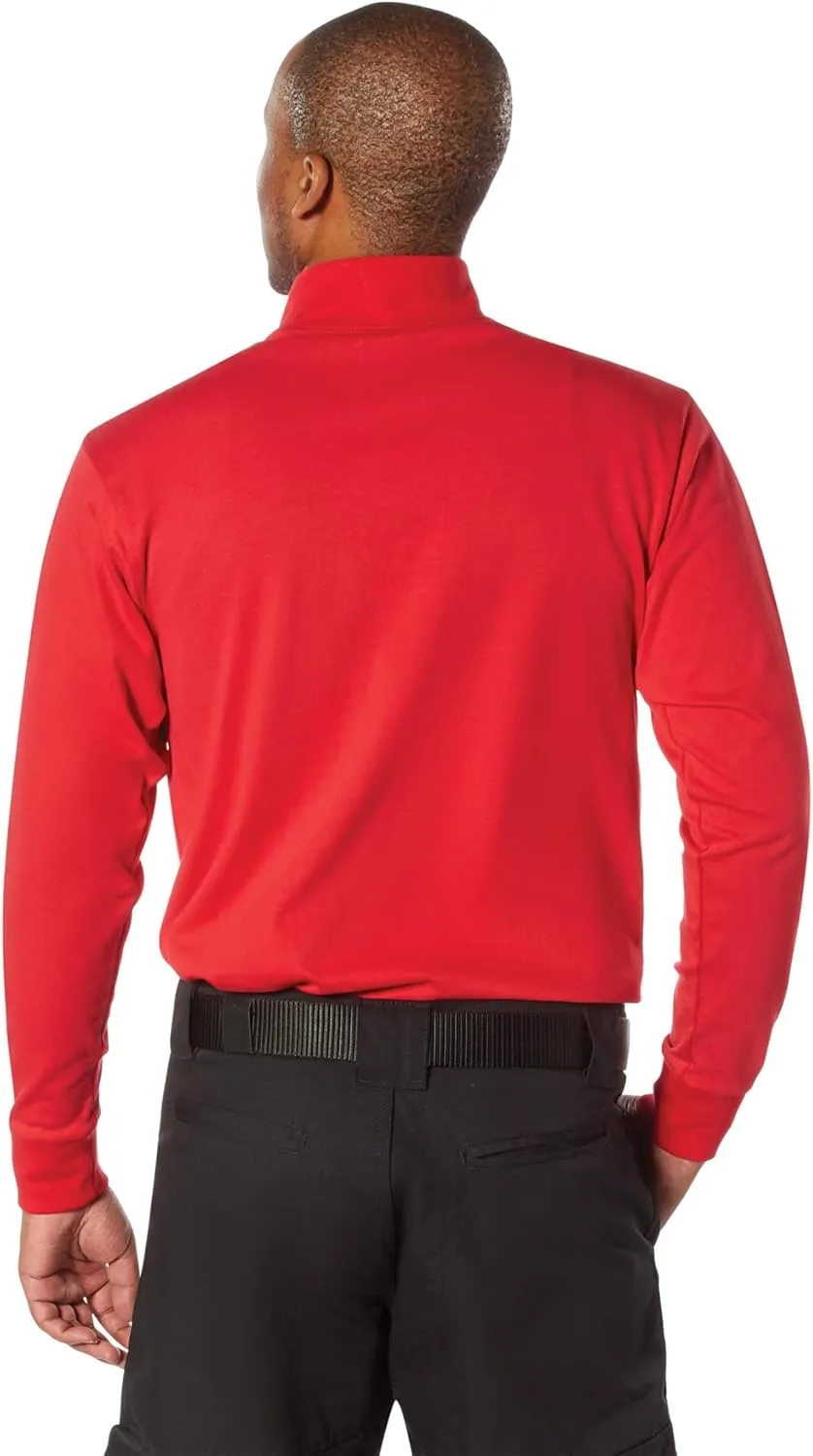 Rothco Mock Turtleneck Long Sleeve Mock Turtleneck Basic Solid Pullover Undershirt