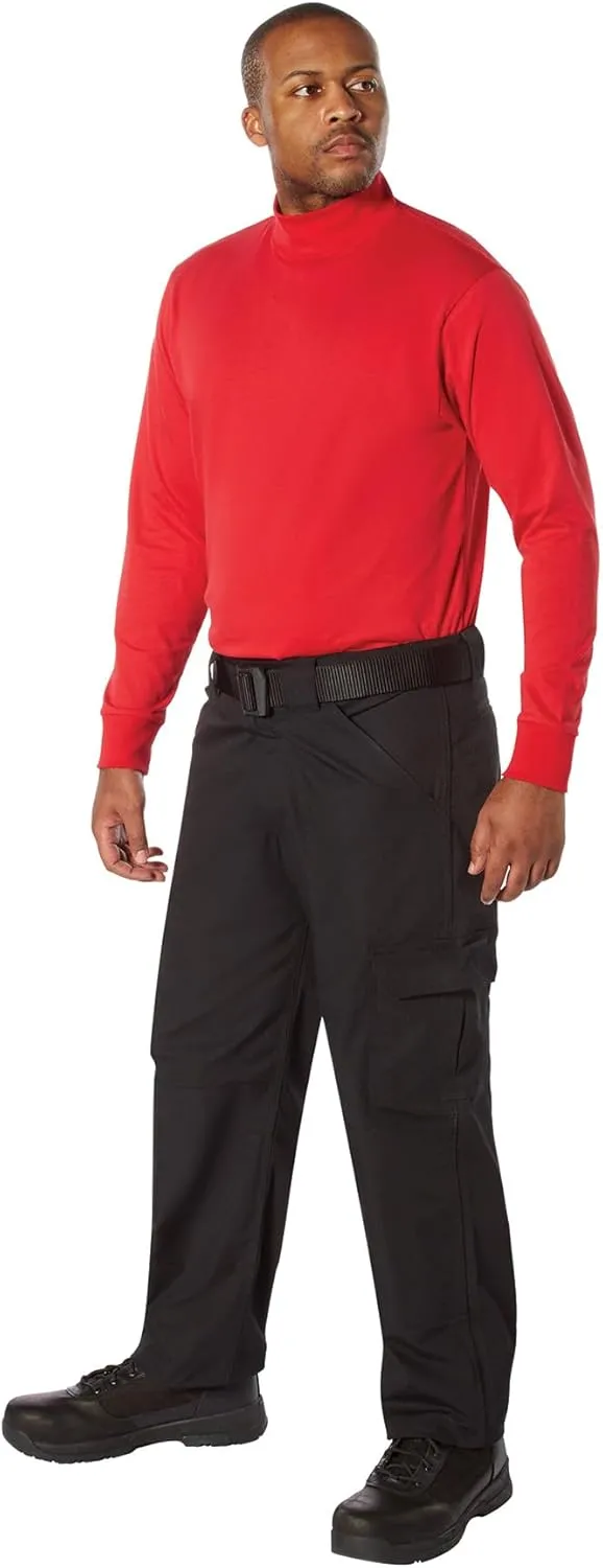 Rothco Mock Turtleneck Long Sleeve Mock Turtleneck Basic Solid Pullover Undershirt