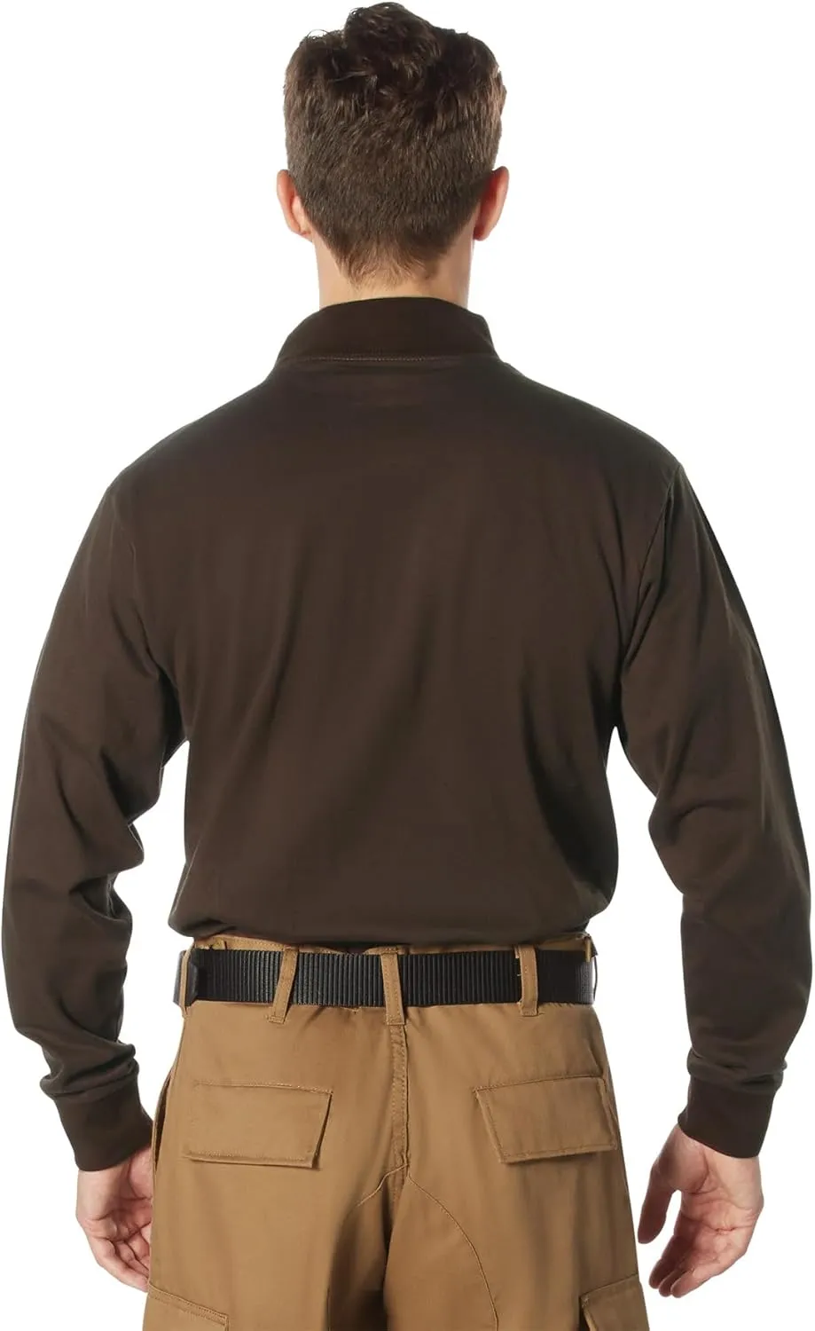 Rothco Mock Turtleneck Long Sleeve Mock Turtleneck Basic Solid Pullover Undershirt