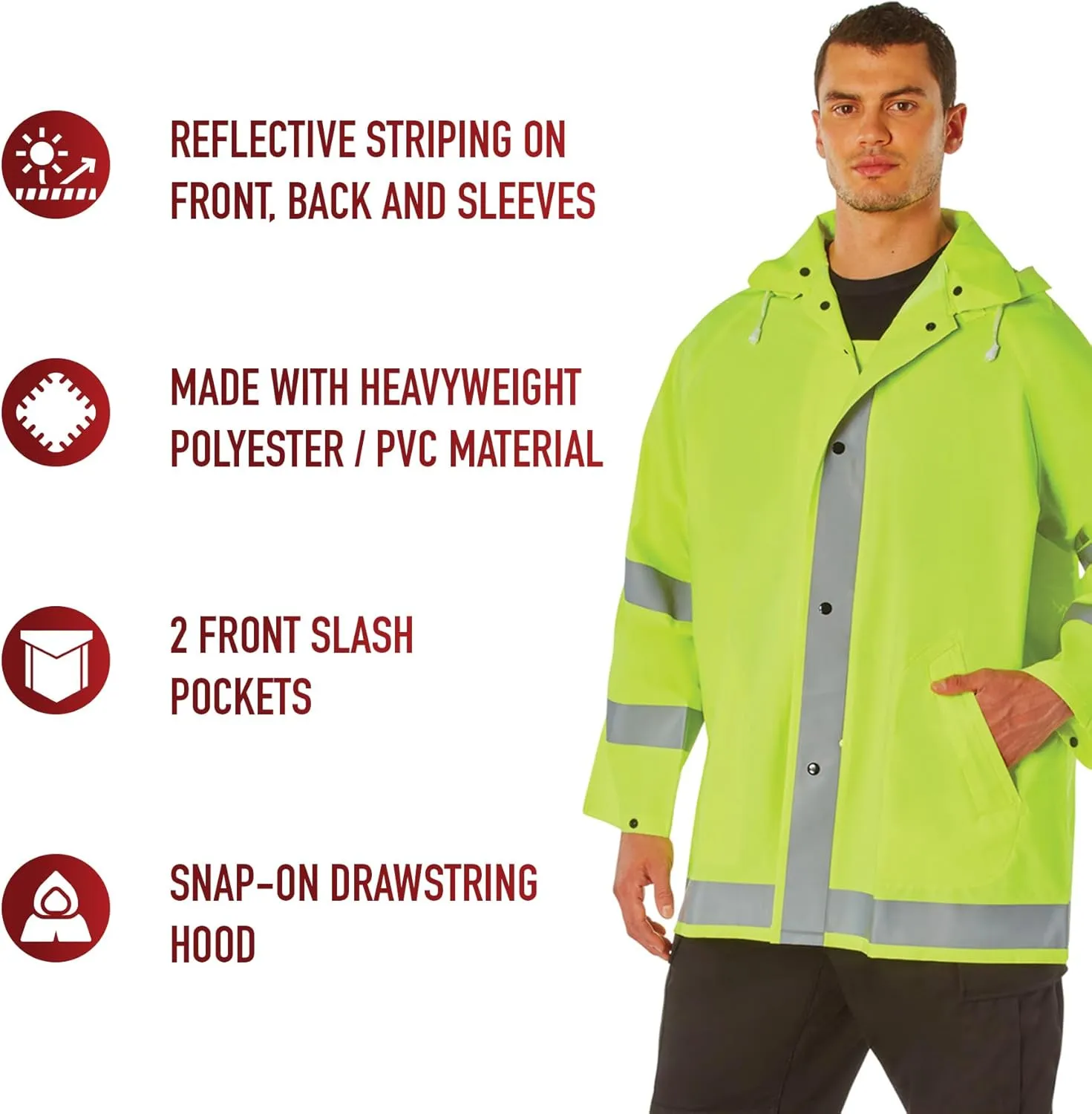 Rothco Reflective Rain Jacket