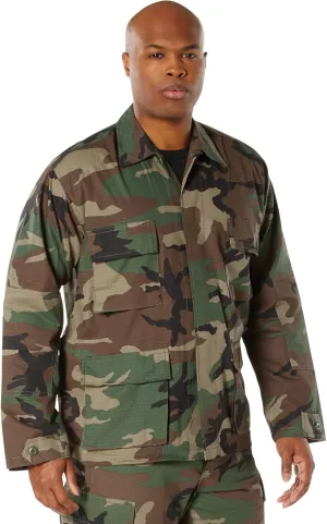 Rothco Rip-Stop BDU Shirt - Durable Uniform Essential in 100% Cotton Rip Stop