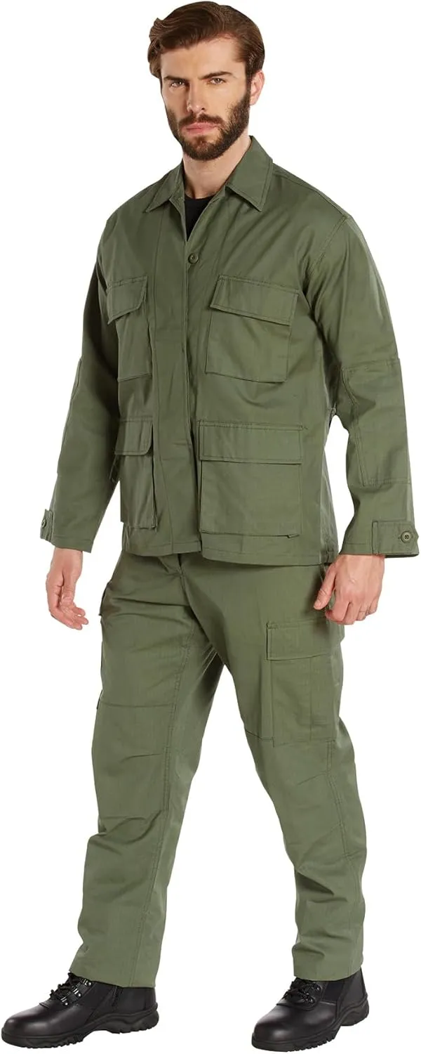 Rothco Rip-Stop BDU Shirt - Durable Uniform Essential in 100% Cotton Rip Stop