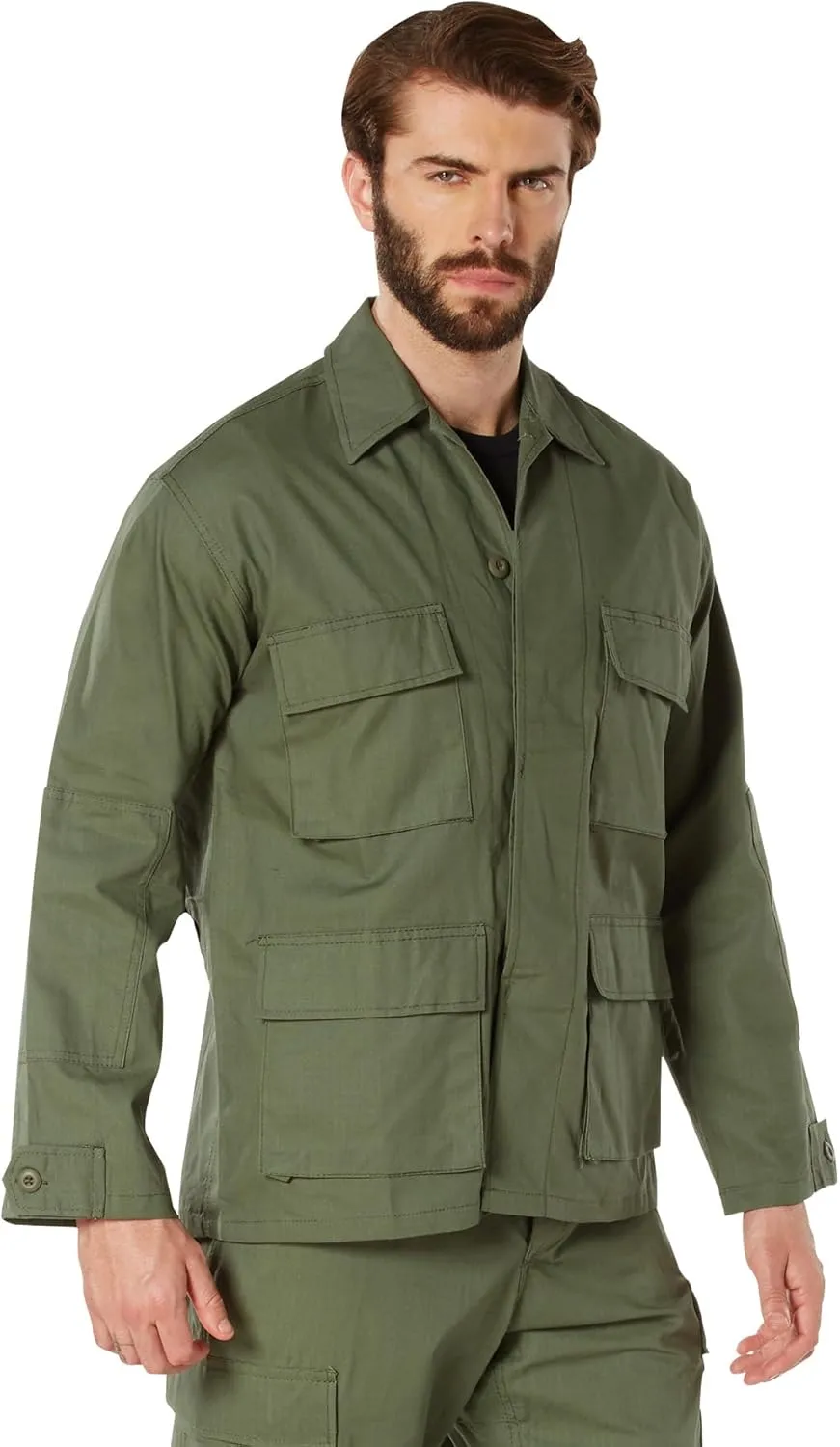 Rothco Rip-Stop BDU Shirt - Durable Uniform Essential in 100% Cotton Rip Stop