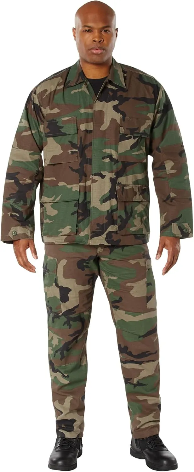 Rothco Rip-Stop BDU Shirt - Durable Uniform Essential in 100% Cotton Rip Stop