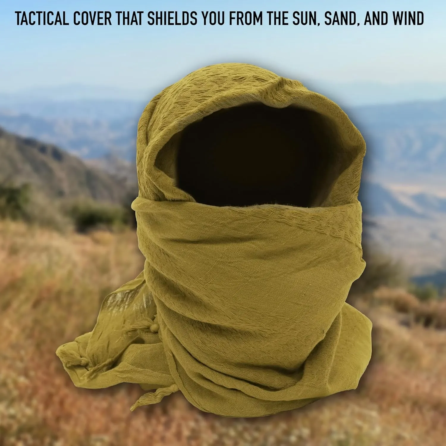 Rothco Solid Color Shemagh-Tactical Desert Scarf