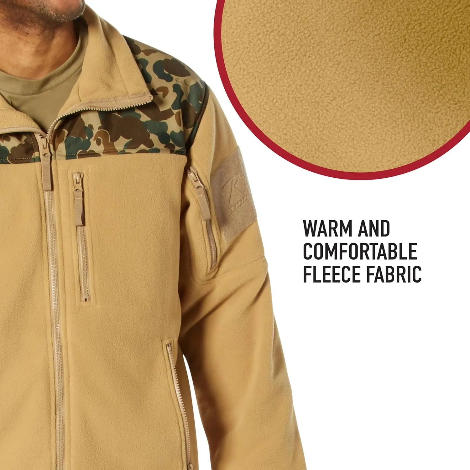 Rothco Spec Ops Discrete Carry Fleece Jacket – Tactical Utility & Warmth – Cold Weather Coat