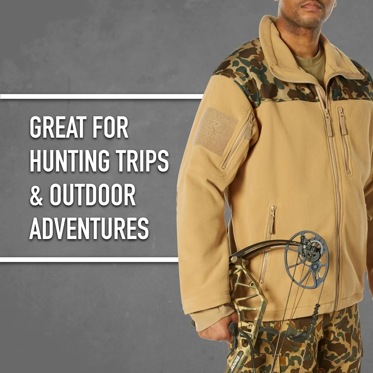Rothco Spec Ops Discrete Carry Fleece Jacket – Tactical Utility & Warmth – Cold Weather Coat