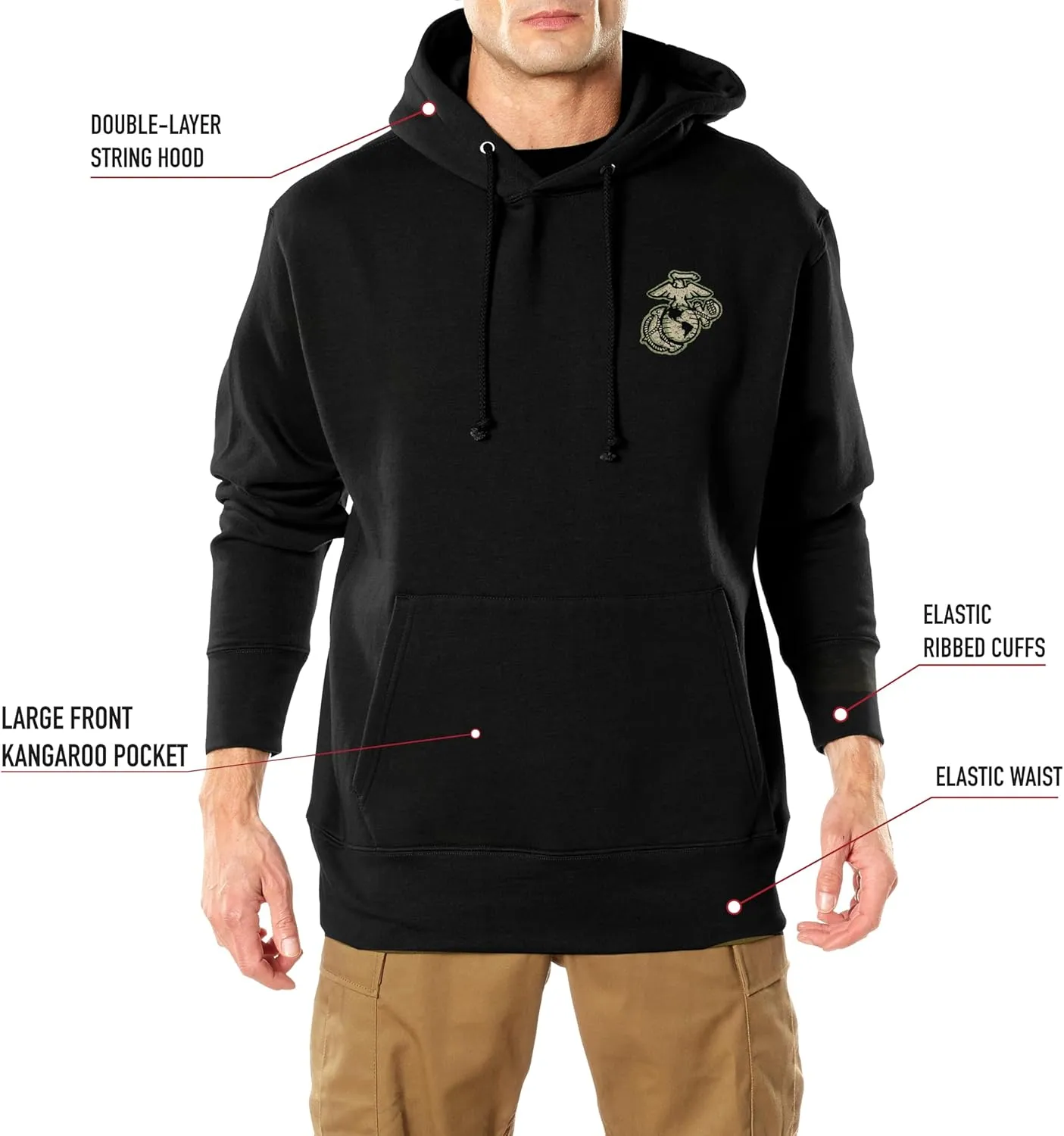Rothco USMC Dogs of War Hoodie