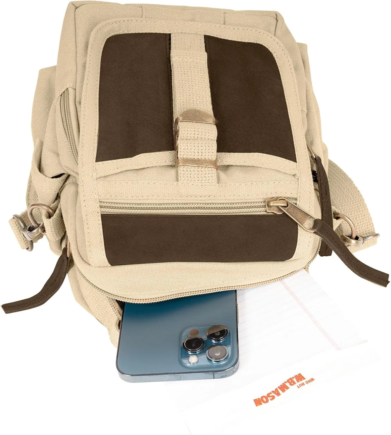 Rothco Vintage Canvas & Leather Travel Shoulder Bag for Organizing Essentials