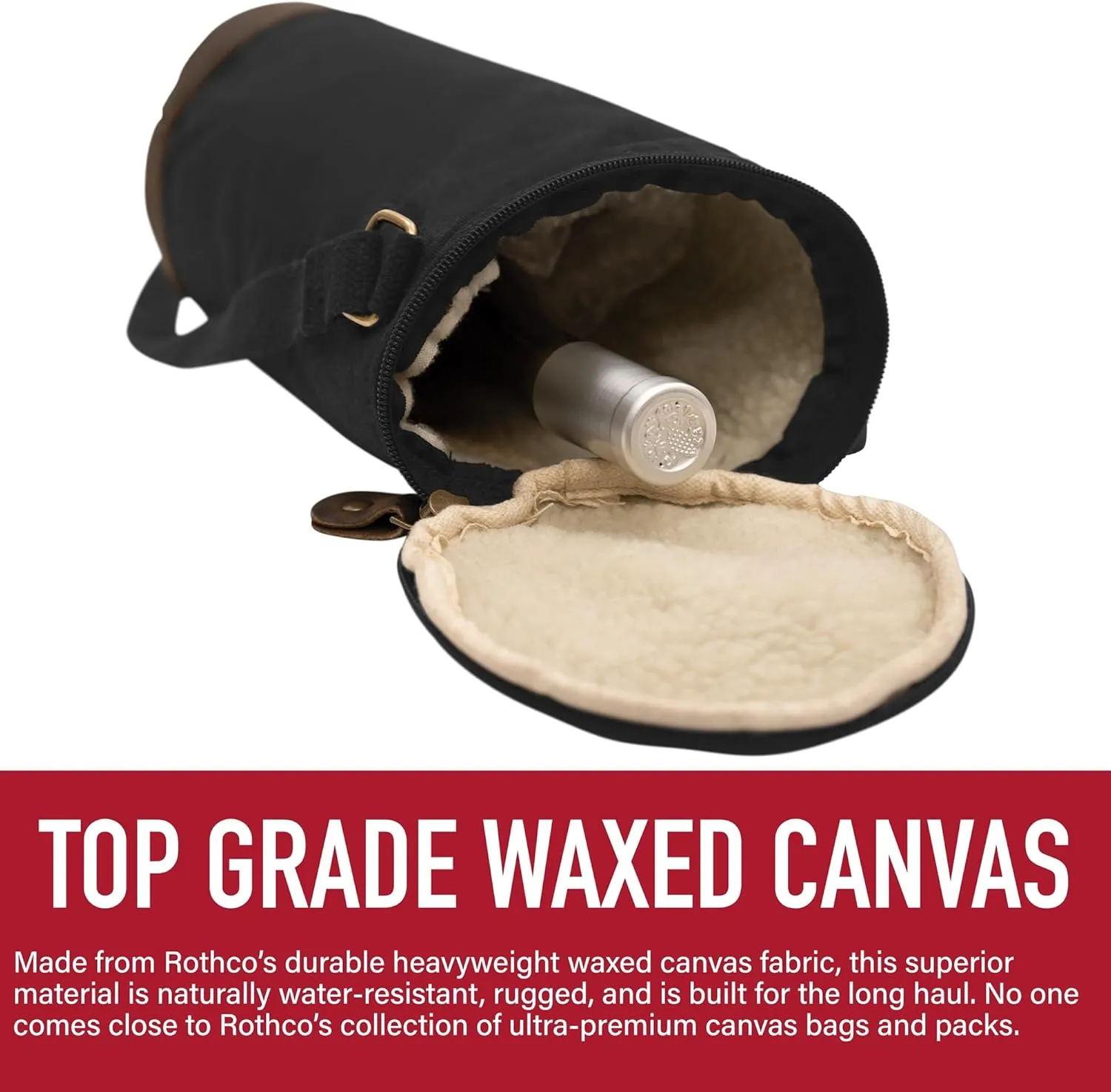 Rothco Waxed Canvas Wine Carrier Tote Bag