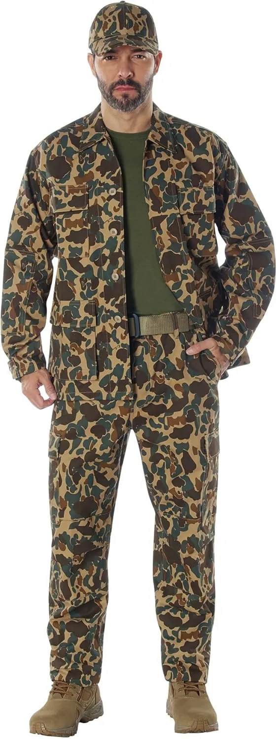 Rothco X Bear Archery Fred Bear Camo BDU Shirt – Long Sleeve Hunting Shirt – Utility Pockets for Bowhunting Gear