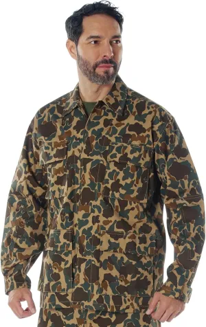 Rothco X Bear Archery Fred Bear Camo BDU Shirt – Long Sleeve Hunting Shirt – Utility Pockets for Bowhunting Gear
