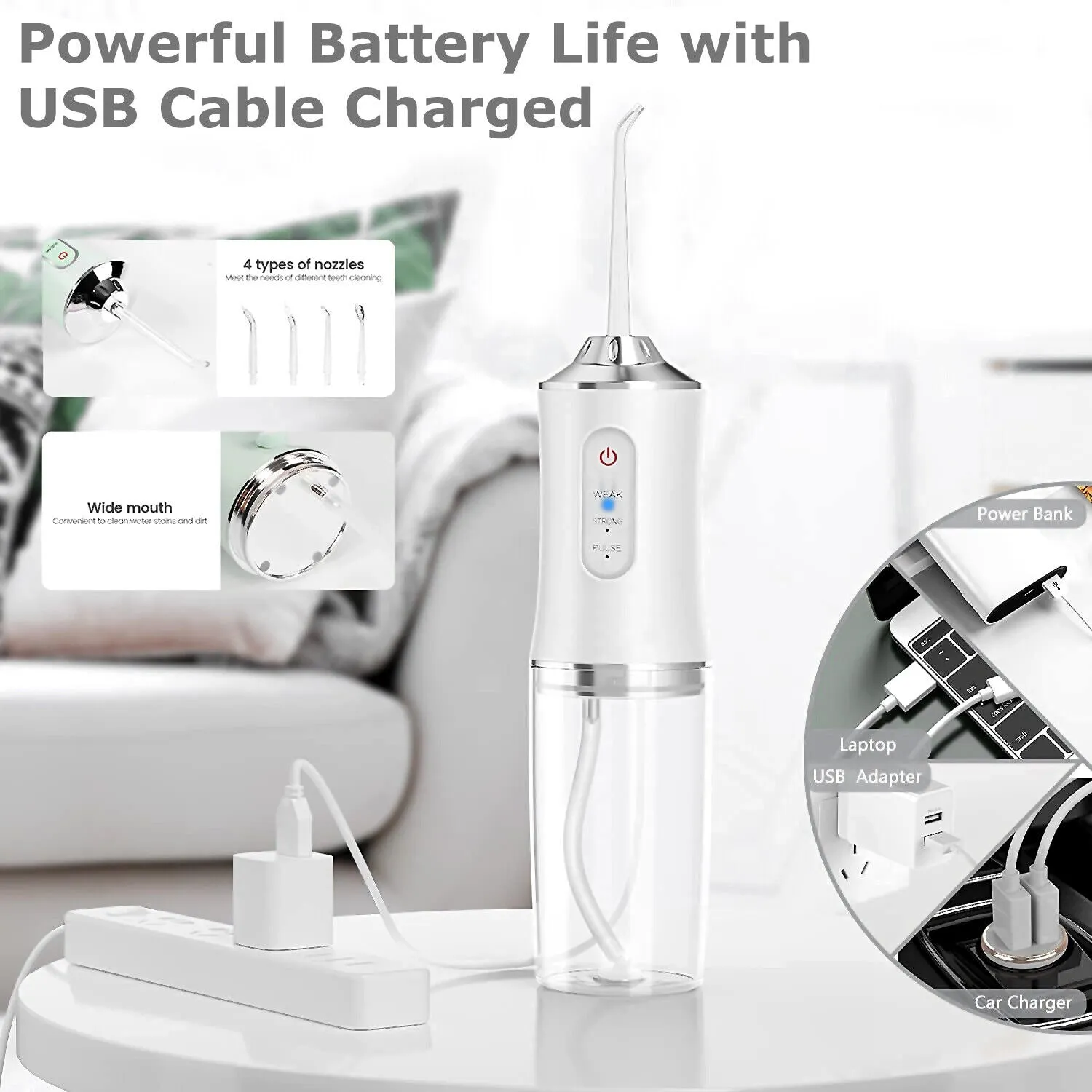 Royaleva Portable Dental Water Flosser for Travel Use