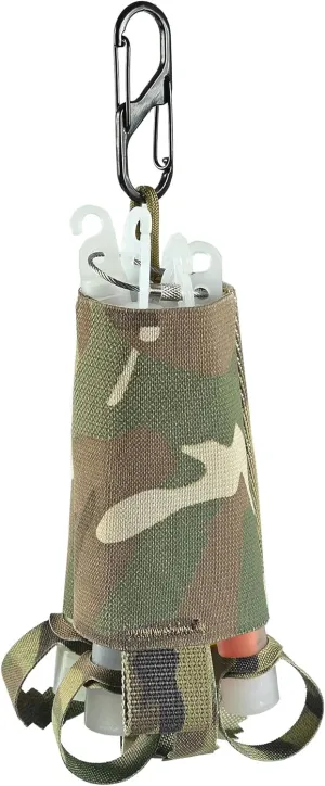 SABADO Tactical Chem Lights with Holders and Carabiner Clip, 6 Ultra Bright Glow Sticks with 12 Hour Duration for Camping Fishing and Hunting