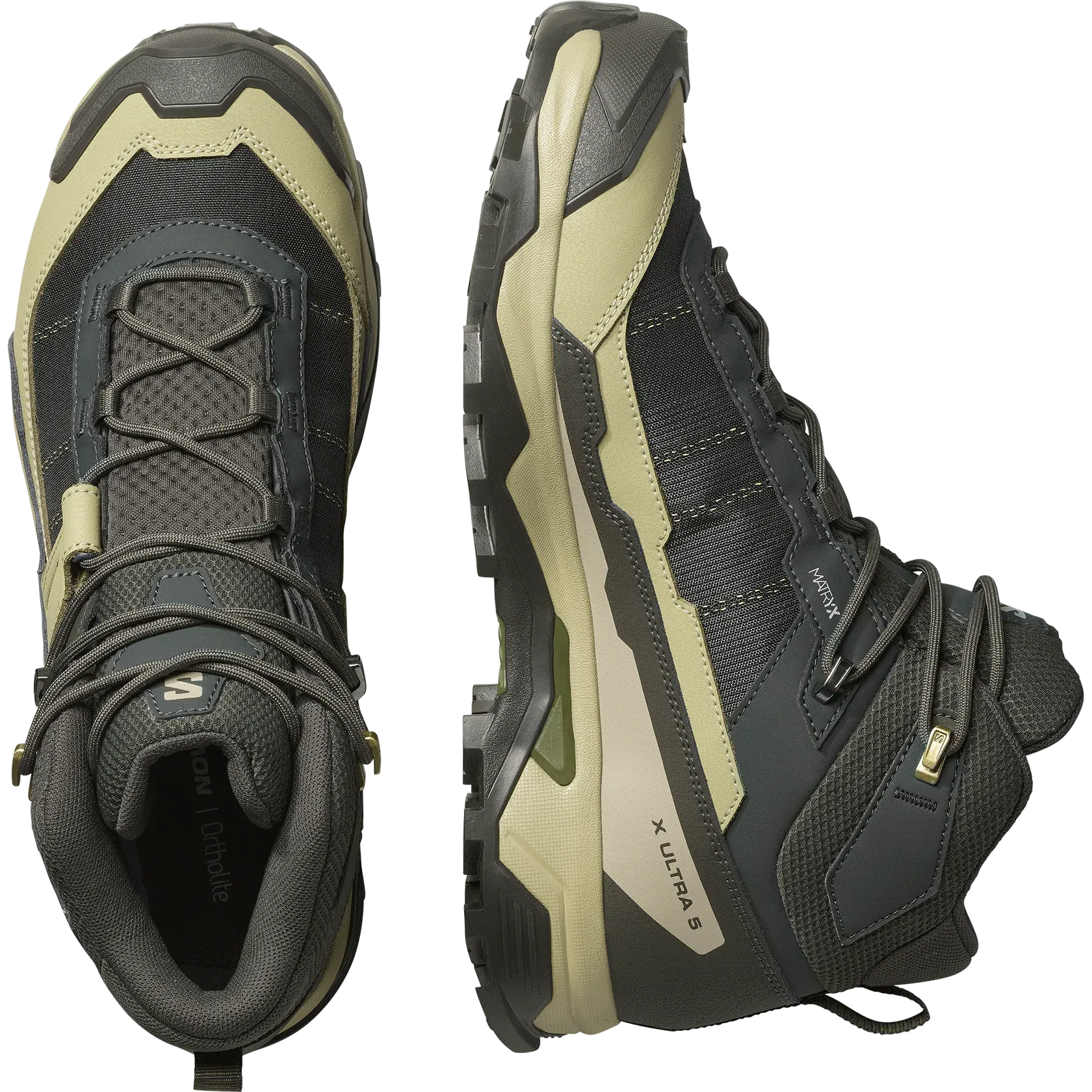 Salomon Men's X Ultra 5 Mid Gore-Tex Peat/Gray Green/Blue Nights