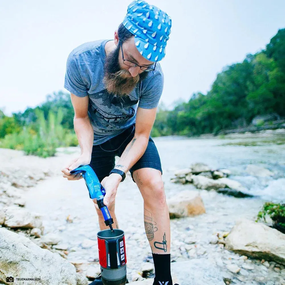 Sawyer SP128 MINI Water Filter - Ultralight 0.1 Micron Survival Water Purifier (Blue)