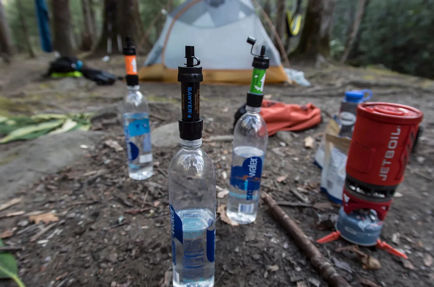 Sawyer SP128 MINI Water Filter - Ultralight 0.1 Micron Survival Water Purifier (Blue)