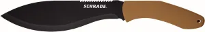 Schrade 17" Frontier Machete with 3CR13 Steel Black Oxide Blade, Lanyard Hole and Sheath for Outdoor Survival, Camping and Everyday Tasks, Tan, One Size