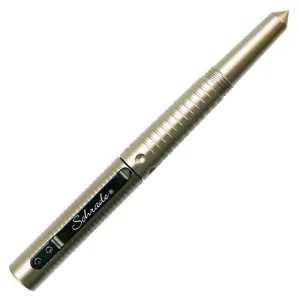 SCHRADE SURVIVAL TACTICAL PEN WHISTLE SILVER ALUMINUM POCKET DEFENSE SCHPEN6S