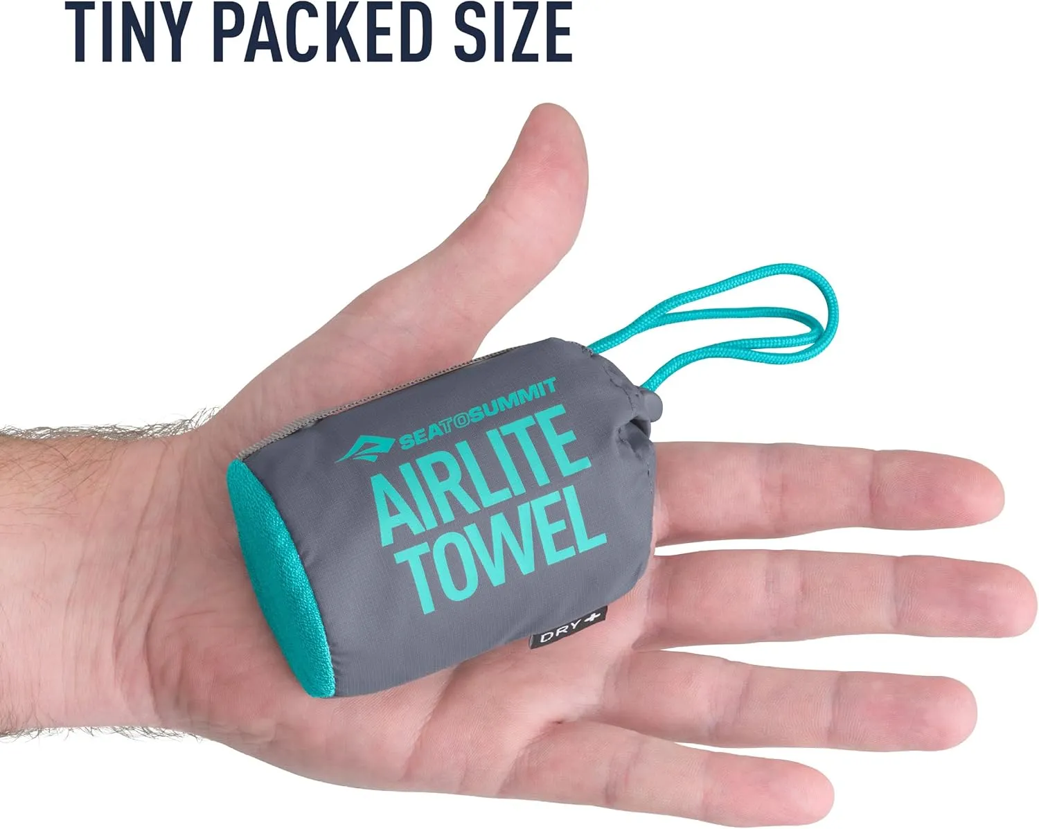 Sea to Summit AirLite Towel, Ultralight Camping and Travel Towel, Large (24 x 47 inches), Moonlight Blue
