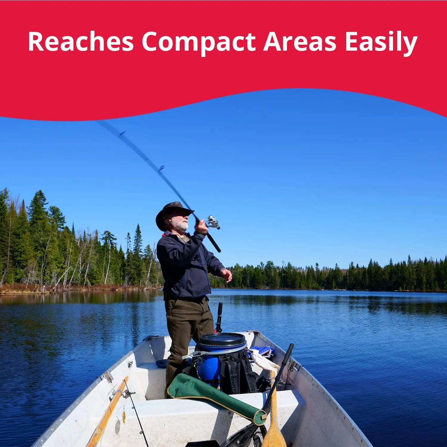 SeaSense Hand Bilge Pump - Self-Priming, Manual Bilge Pump for Water Removal on Small Boats, Kayaks, Canoes, Bilges or Any Place Water Collects