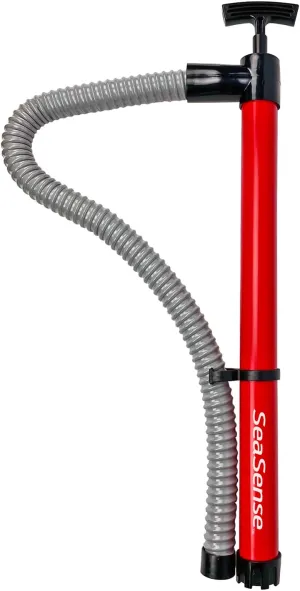 SeaSense Hand Bilge Pump - Self-Priming, Manual Bilge Pump for Water Removal on Small Boats, Kayaks, Canoes, Bilges or Any Place Water Collects