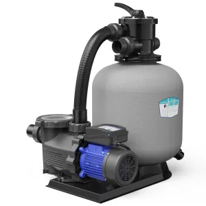 SFP450 1 HP Sand Filter Pump 6100GPH with Timer 18in Up to 20000GAL