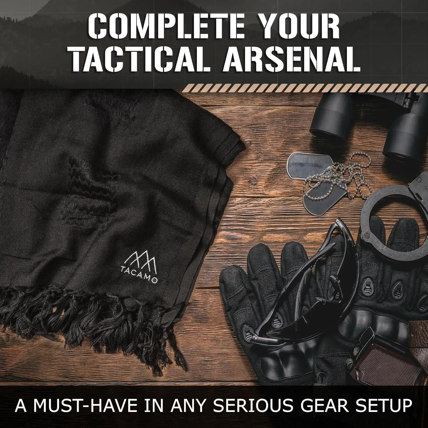 Shemagh Tactical Scarf 44”x44” - Military Rave Keffiyeh Men & Women