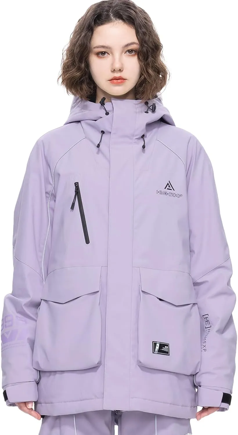 Ski Jacket Snowboard Coat Snow Winter Waterproof Insulated Windproof Baggy Warm Hooded Jacket for Men Women