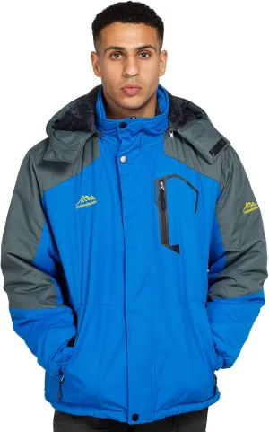 Ski Jacket with Hood for Men Waterproof Snow Winter Coat