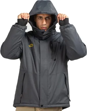 Ski Jacket with Hood for Men Waterproof Snow Winter Coat