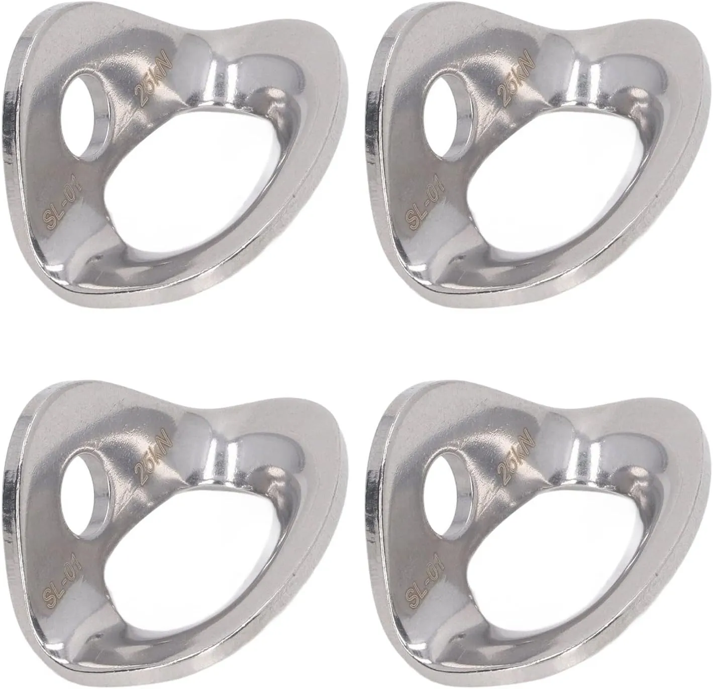 Small and Light Steel Steel Rock Climbing Anchors, 10 Piece Climbing Hangers for Rappelling and Engineering
