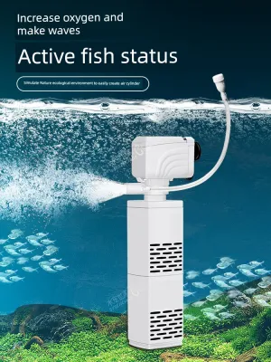 Small Fish Tank Oxygen Pump, Built-in Mute Fish Filter